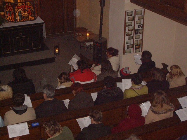 Weihnachten 2007 in der Burgwitzer Kirche. Aufgenommen von Rico Krause am 24.12.2007.