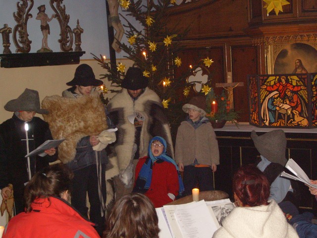 Weihnachten 2007 in der burgwitzer Kirche. Aufgenommen von Rico Krause am 24.12.2007.